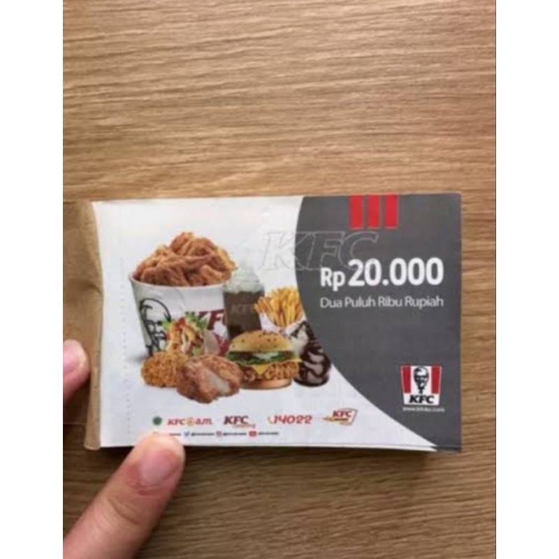 Jual KFC Voucher 20 ribu 20.000 | Shopee Indonesia