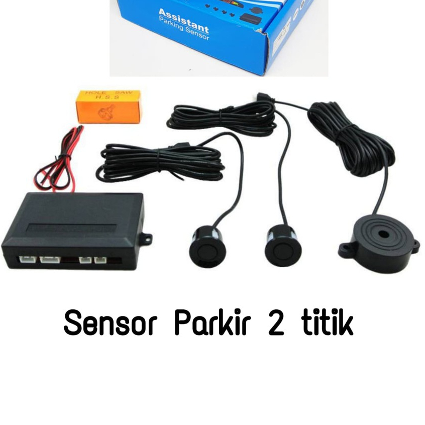 Jual (Pku Imp) SENSOR PARKIR 2 TITIK Bunyi Beep - Sensor Mundur Mobil ...