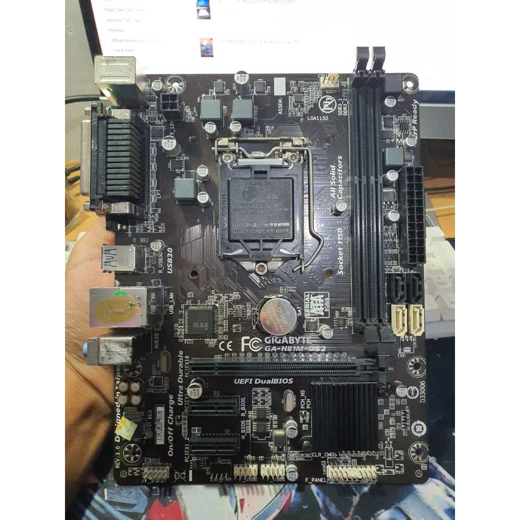 Jual Motherboard GIGABYTE H81 soket 1150 normal | Shopee Indonesia