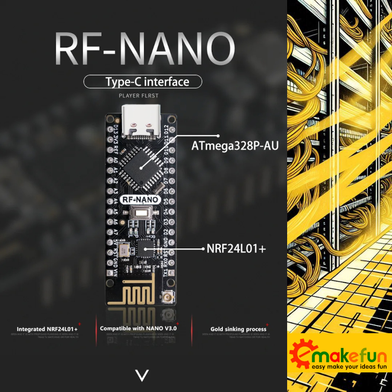 Jual EMAKEFUN RF-NANO FOR ARDUINO NANO V3.0 TYPE-C NANO BOARD ...