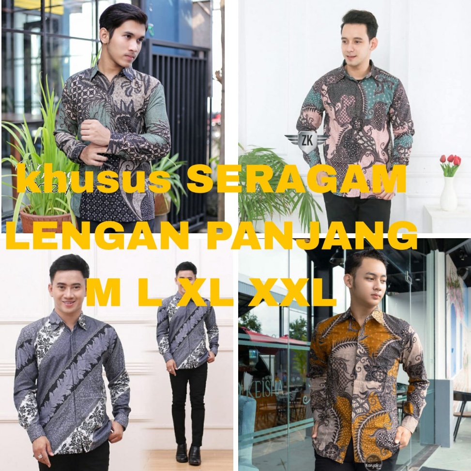 Jual Paket Usaha Khusus Seragam Rb Kemeja Lengan Panjang Pcs Ukuran Dewasa Motif Seragam