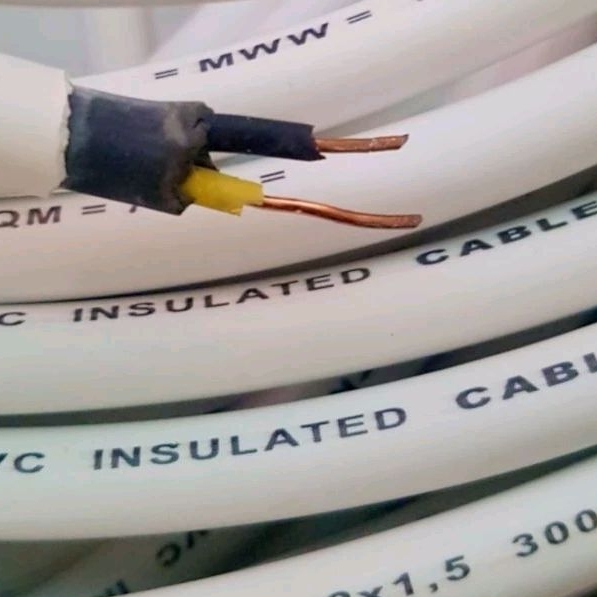 Jual KABEL LISTRIK 2x1.5 NYM KAWAT BODY BESAR ECERAN PER 1 METER ...