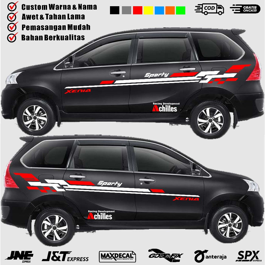 Jual Stiker Mobil Xenia Hitam Lama Sticker Daihatsu Xenia Simple list ...