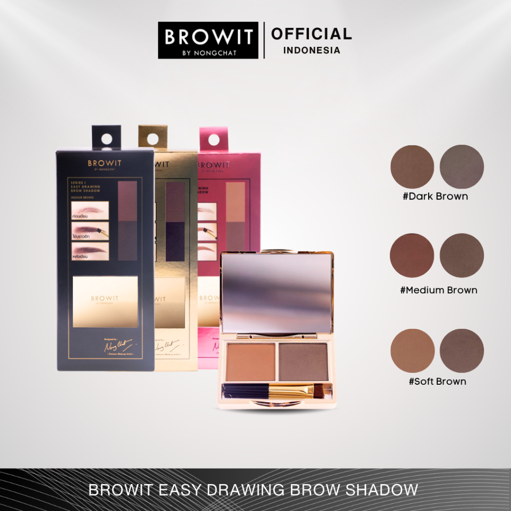 Jual SALE ! BROWIT BY NONGCHAT EASY DRAWING BROW AND SHADOW POWDER ...