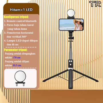 TRBEST 170CM Selfie Stick Tripod Tongsis 7 Tombol Tongkat Selfie Dengan Monopod Dengan Wireless