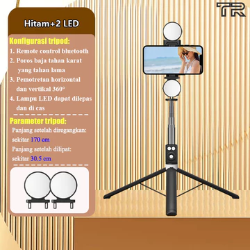 TRBEST 170CM Selfie Stick Tripod Tongsis 7 Tombol Tongkat Selfie Dengan Monopod Dengan Wireless