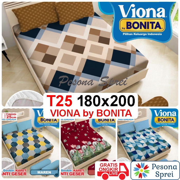 Jual SPREI BONITA 180x200 VIONA TINGGI 25 / SPREI BONITA KING VIONA ...