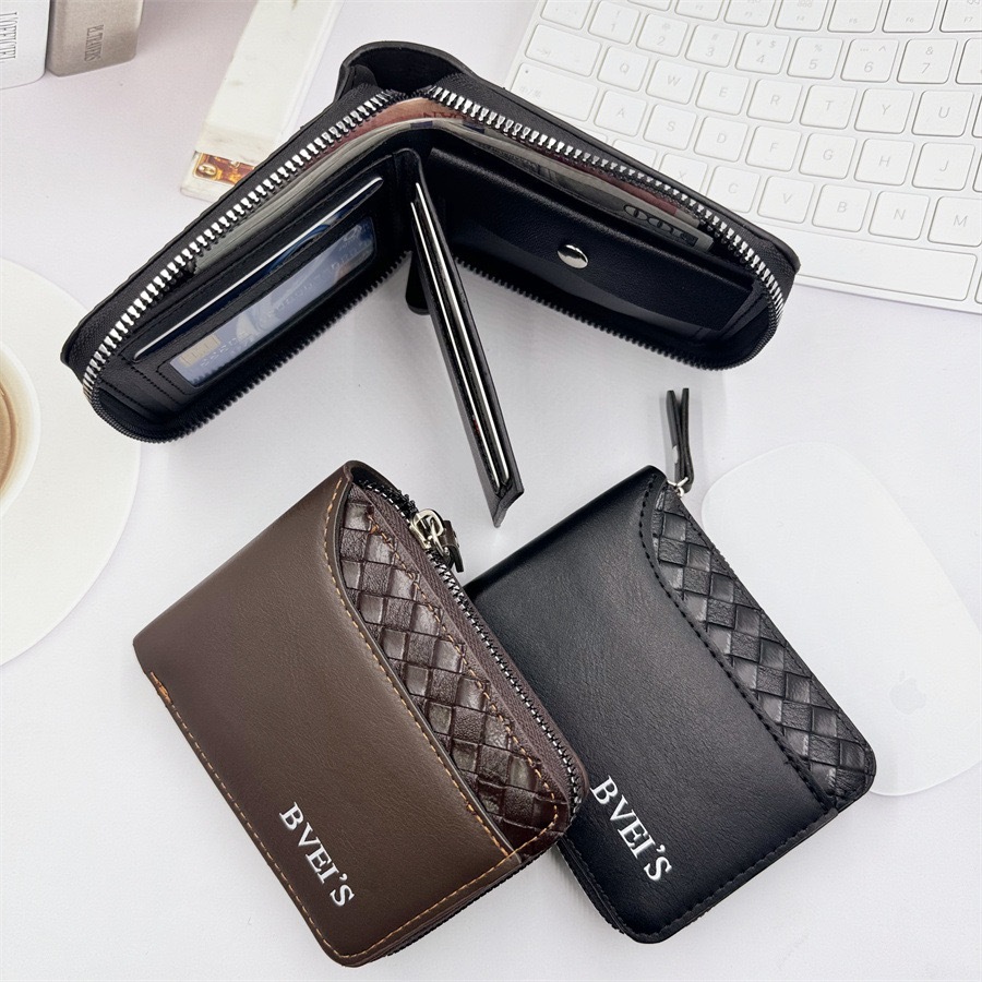Jual Bveis Bifold Wallet With Zipper L004 Dompet Uang Lipat Resleting ...