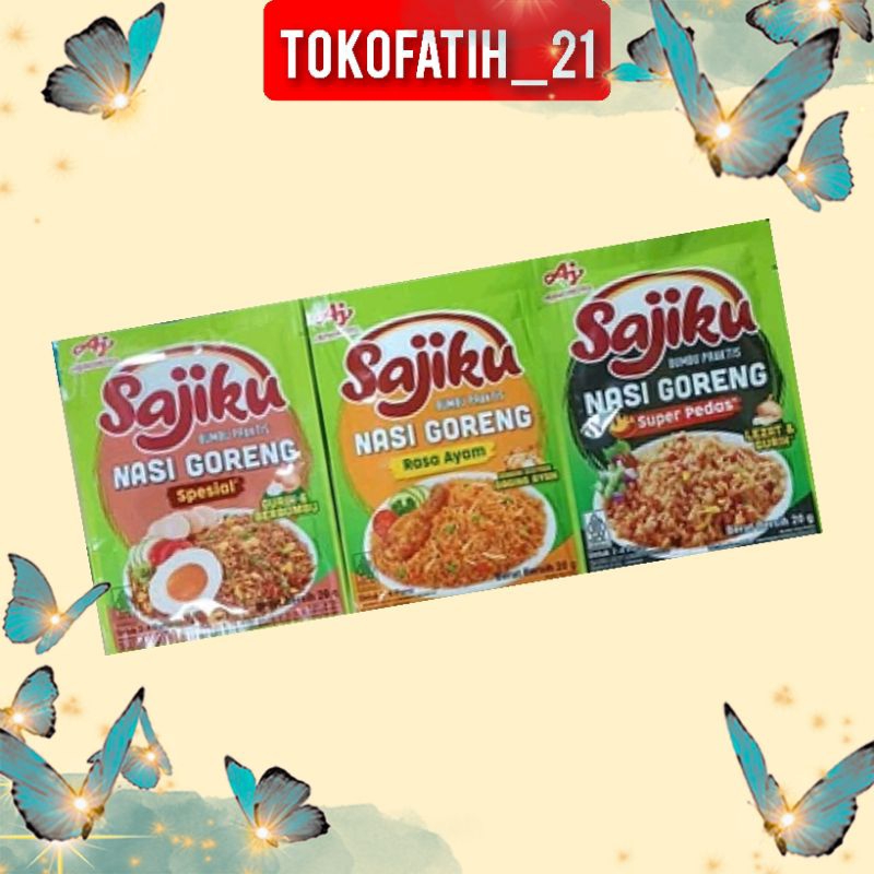 Jual Sajiku Bumbu Nasi Goreng Rasa Ayam / 1 renceng isi 10 | Shopee ...