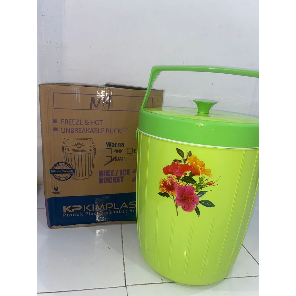 Jual KIMPLAST Rice Bucket 26 Liter | Termos Nasi 26 Liter | Shopee ...