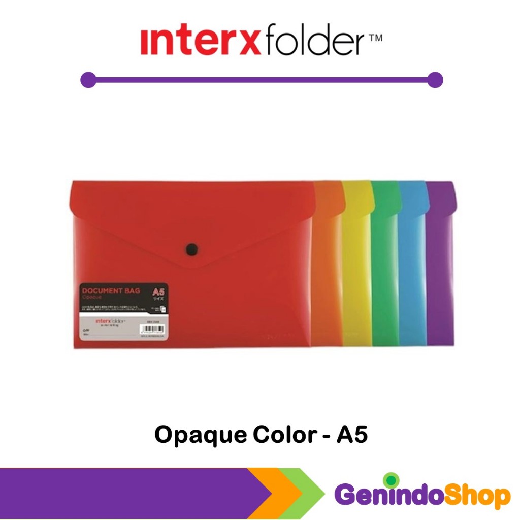 Jual Map Kancing A5 Opaque InterxFolder | Shopee Indonesia