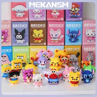 MEKANSM Nano Block Model DIY Karakter Kartun Mainan Balok Susun Edukasi Anak Bricks Mini