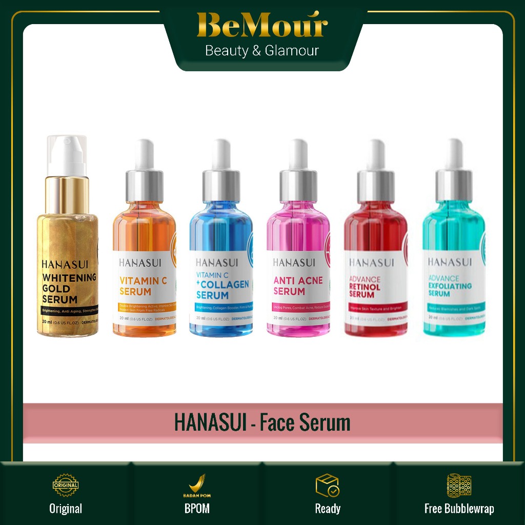 Jual HANASUI - FACE SERUM ( 20 ml ) - Serum Wajah New Look & Improved ...