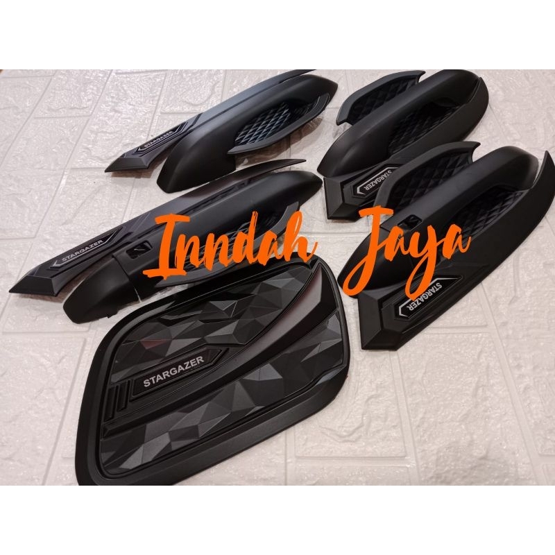 Jual Paket Cover Handle Outer Tank Cover Hitam Doff Hyundai Stargazer Up Shopee