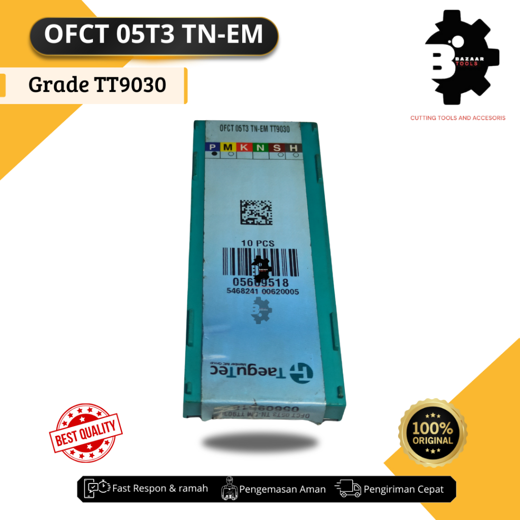 Jual INSERT OFCT 05T3 TN-EM Grade TT9030 - Merk Taegutec - Insert Pahat ...