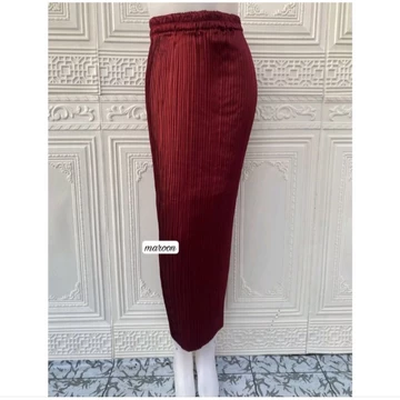 Rok Plisket Satin Premium Rok Plisket Polos Rok Span