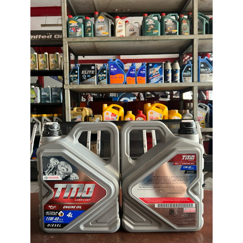 Jual Oli TMO Toyota Motor Oil Diesel SAE 15w-40 Kemasan 4Lt | Shopee ...