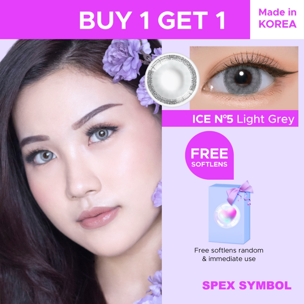 Jual Spex Symbol Softlens Ice N5 Varian Light Grey By Exoticon Shopee