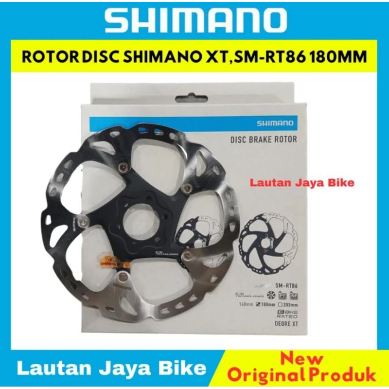 Jual Rottor Disc Brake Shimano Deore XT SM-Rt86 6 bolt ice Tech 180 mm ...