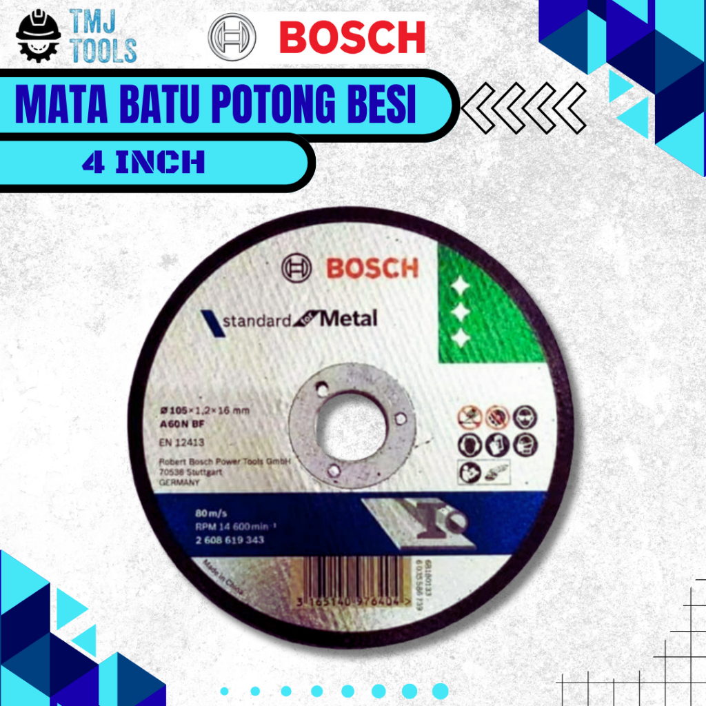 Jual Bosch Mata Batu Potong Besi Stainless Inch Gerinda Original Mata