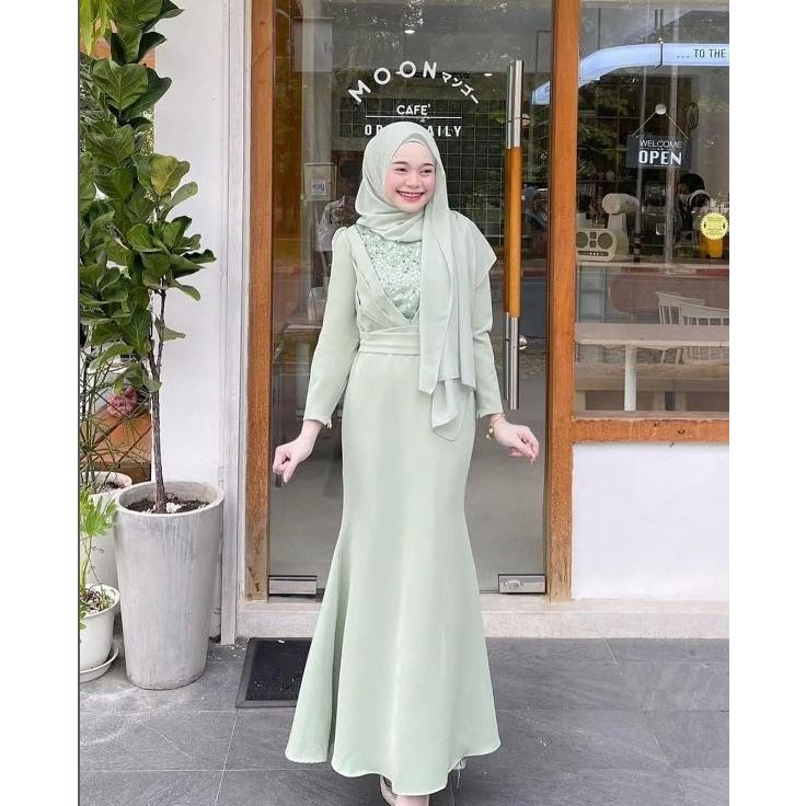 Jual Nedya Dress+ dress terbaru dari Ulan Galery dress kekinian cocok ...
