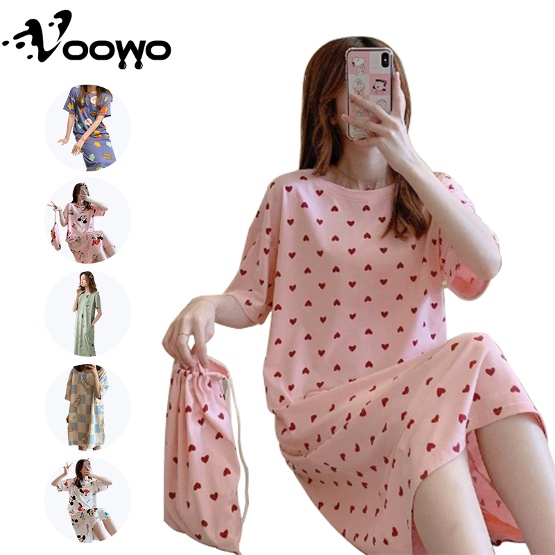 Jual Voowo Daster Import Wanita Piyama Daster Spandek Daster Lucu Motif