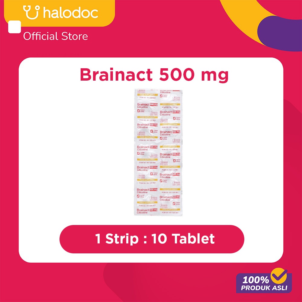 Jual Brainact 500 mg 10 Tablet | Shopee Indonesia