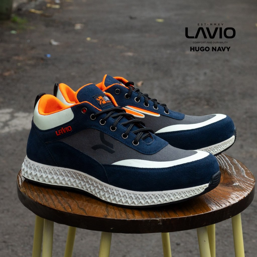 Jual Sepatu Sneakers Pria Safety Sporty Kerja Ujung Besi Terbaru Keren