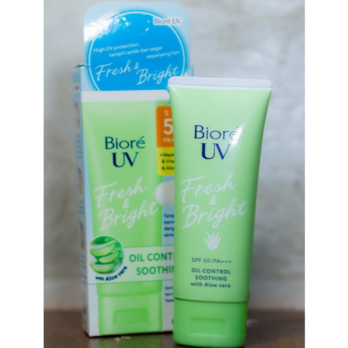 Jual Biore UV Fresh & Bright Oil Control Soothing | PRELOVED SKINCARE