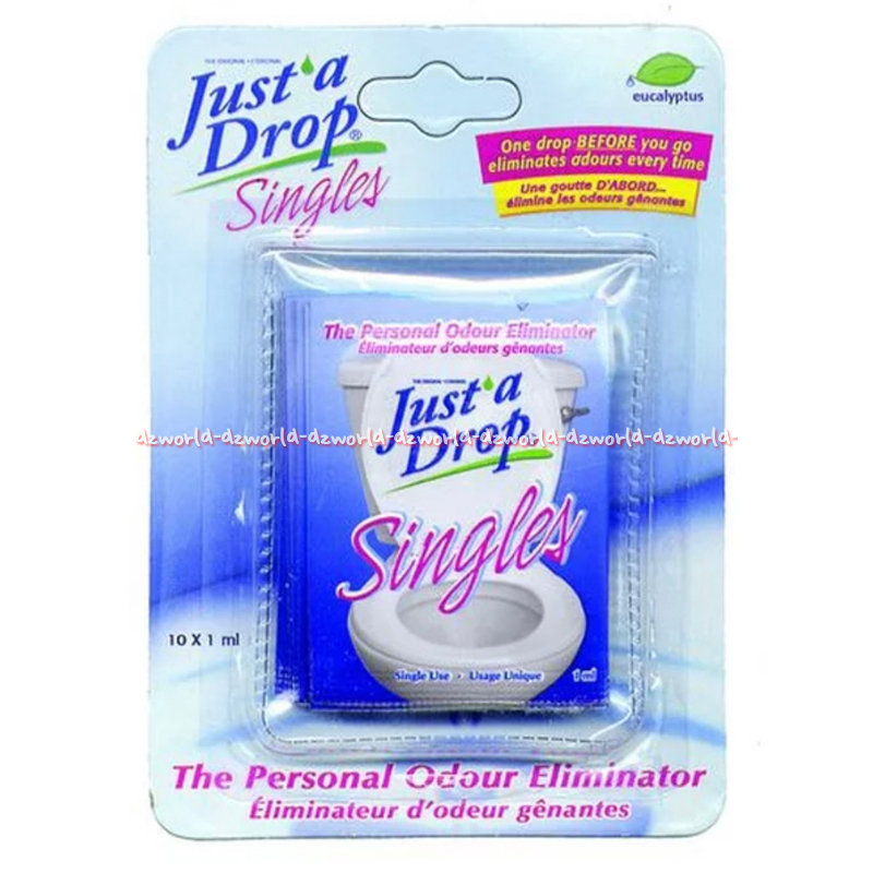 Jual Just A Drop Singles Set isi 10pcs Eucalyptus Penghilang Bau Toilet ...