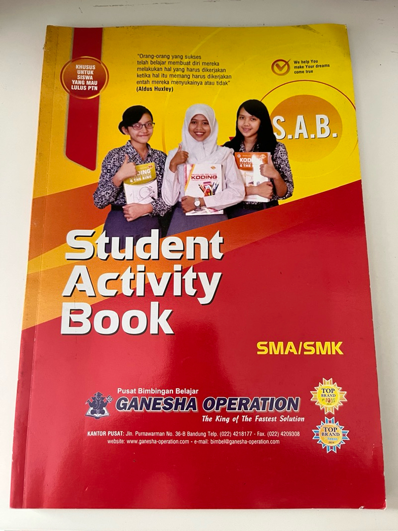 Jual ORIGINAL GANESHA OPERATION - STUDENT ACTIVITY BOOK SMA / SMK ...