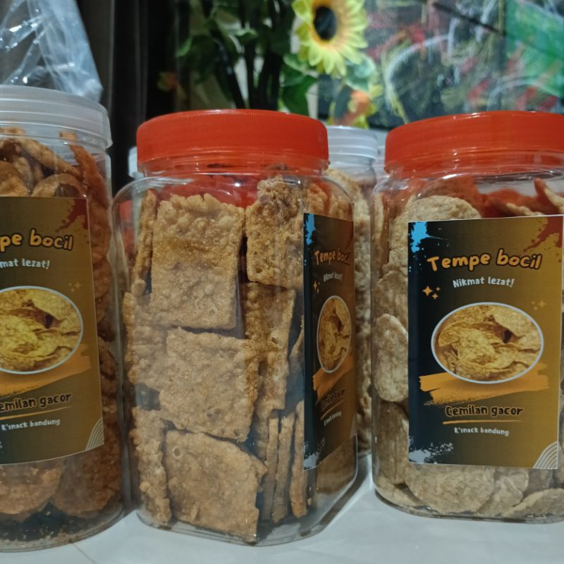 Jual kerpik tempe mini toples 500gr | Shopee Indonesia