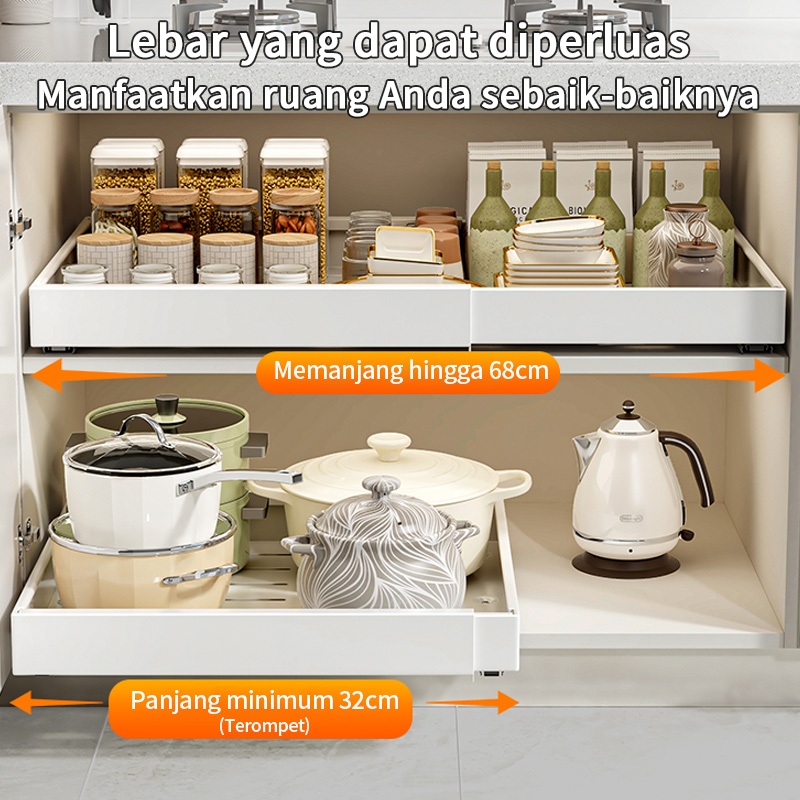Jual Lemari Dapur Keranjang Penyimpanan yang Dapat Diperluas Keranjang ...