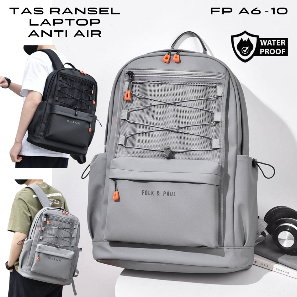 Jual GEULIS BAGS Tas Ransel Laptop Anti Air Backpack kerja Pria Tas ...