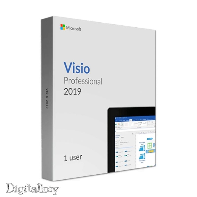 Jual Visio Professional 2019 serial number asli 32/64 bit original ...