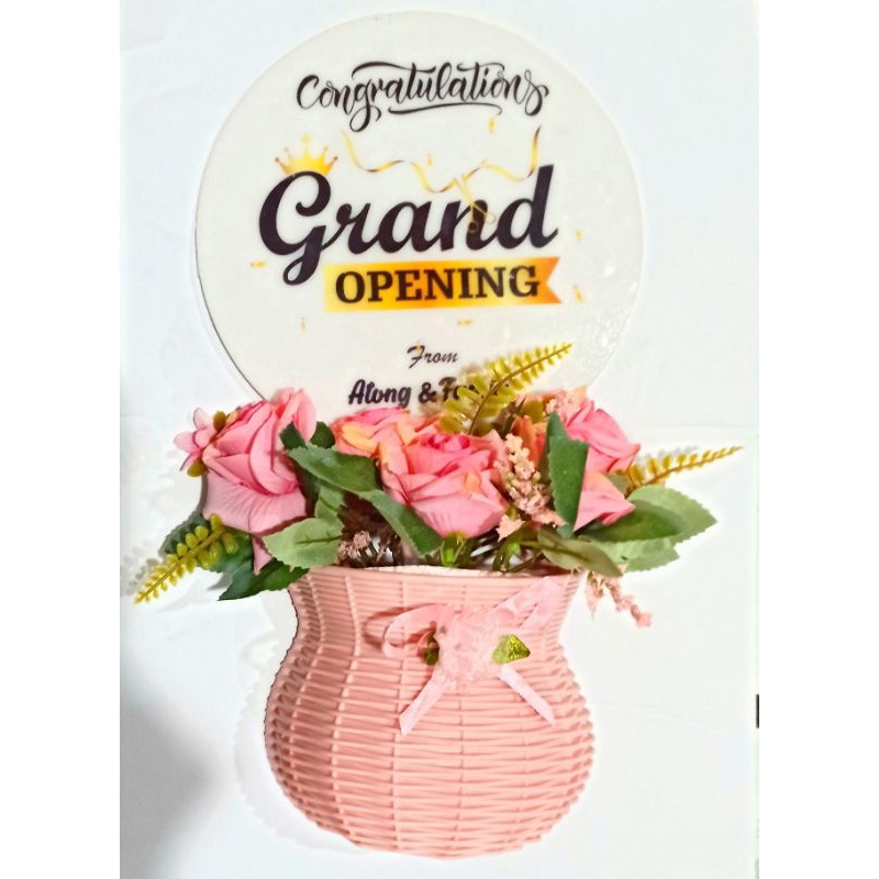 Jual bucket bunga bisa custom tulisan dekorasi | Shopee Indonesia