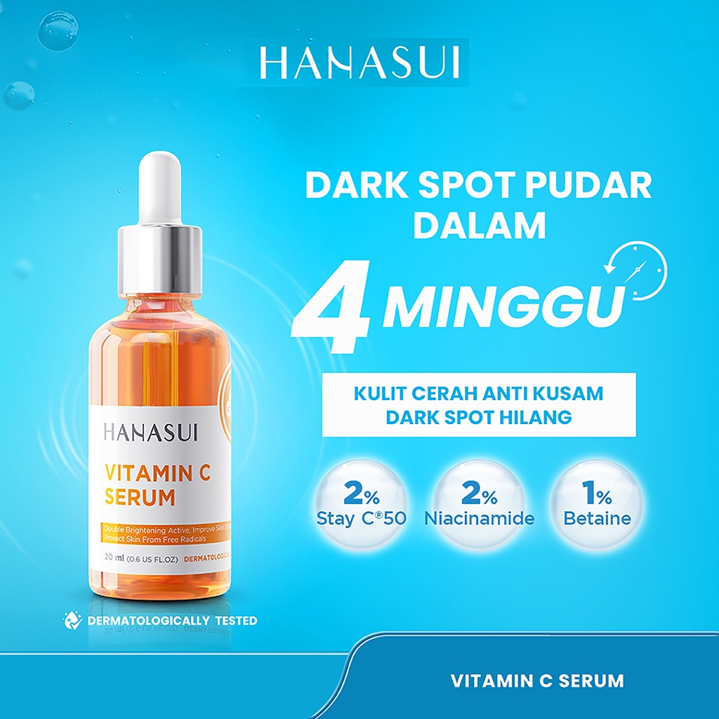 Jual Hanasui Serum Vitamin C New Look & Improved Formula Kulit Cerah ...