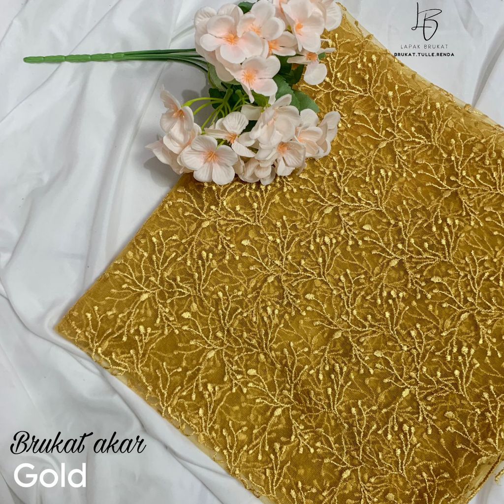Jual Grosir Kain Brukat / Brokat Akar kebaya modern, bridesmaid ...