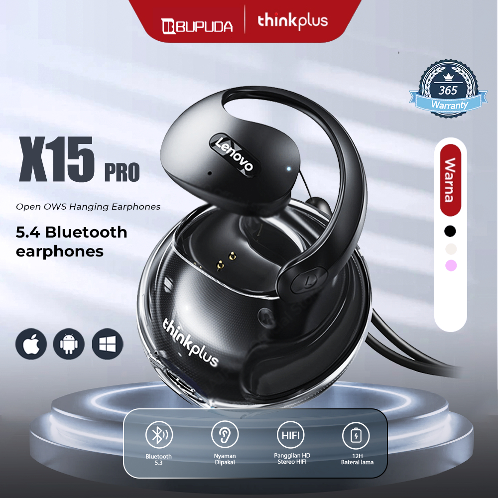 Jual BUPUDA x Lenovo Thinkplus X15 Pro OWS Wireless Bluetooth 5.4 ...