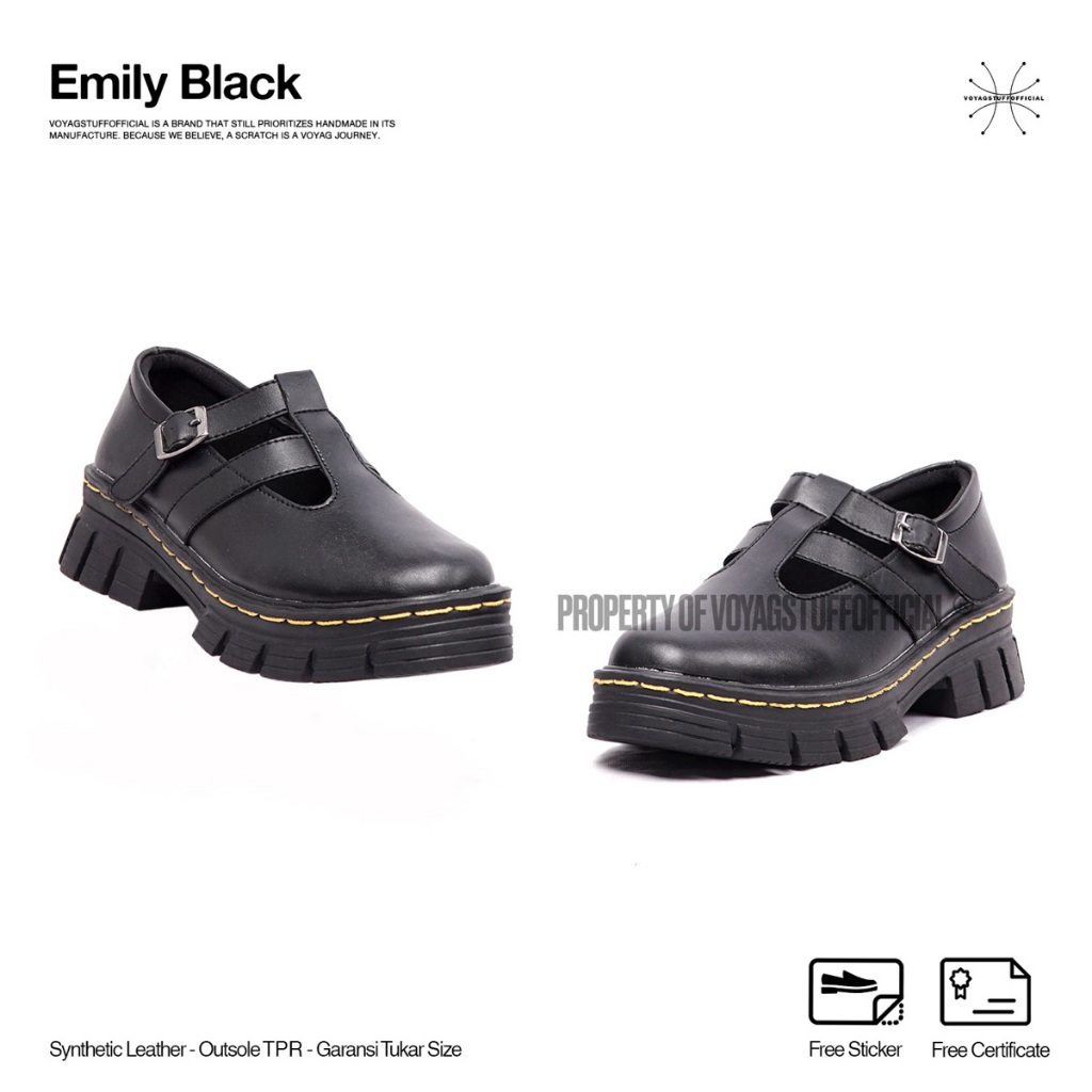 Jual Voyagstuffofficial - Emily Black Boots Woman | Shopee Indonesia