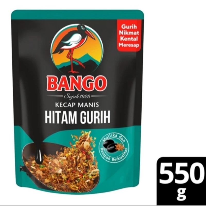 Jual BANGO KECAP MANIS HITAM GURIH POUCH 550GR | Shopee Indonesia