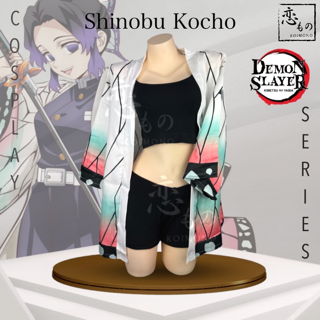 Jual KOIMONO Kostum Kimono Haori Outer Cardigan Jepang Cosplay Demon ...