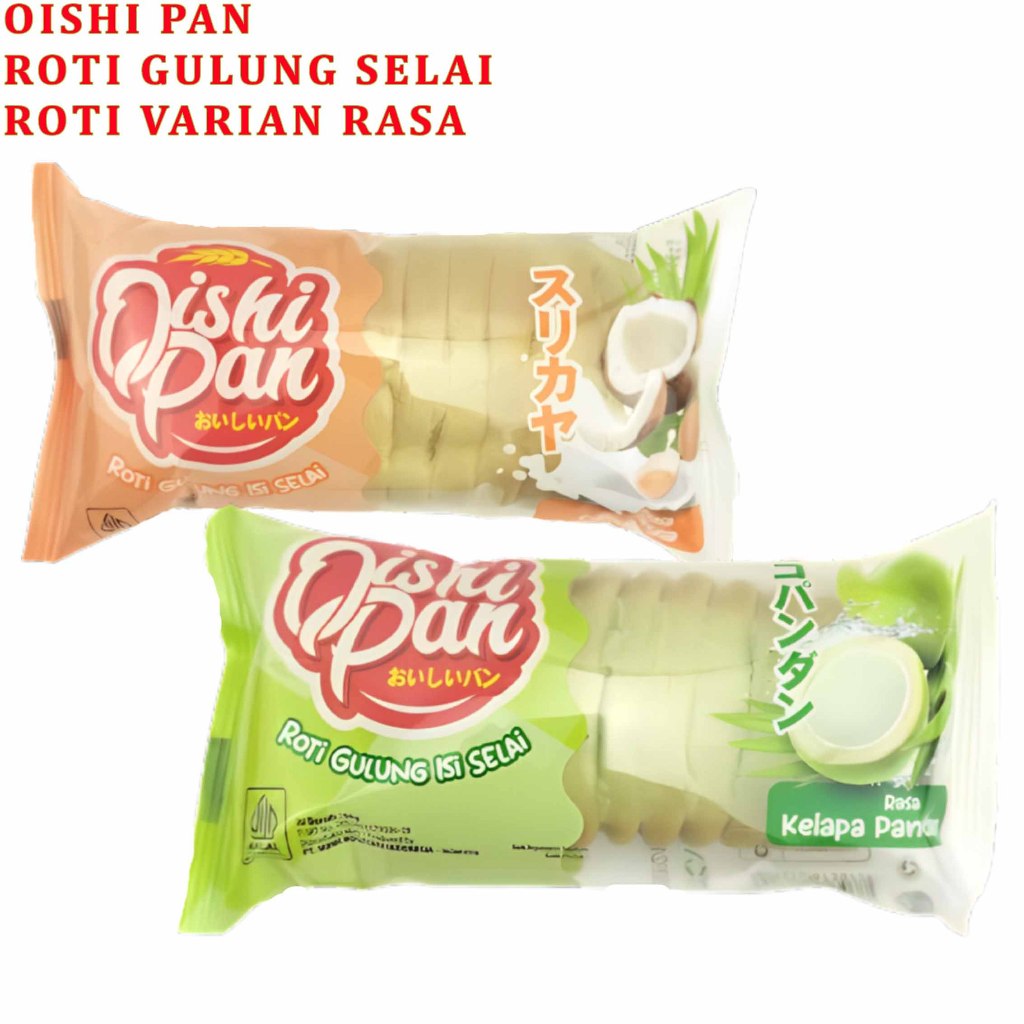 Jual Roti Gulung Selai * Oishi Pan * Roti Selai Varian Rasa * 60gr ...