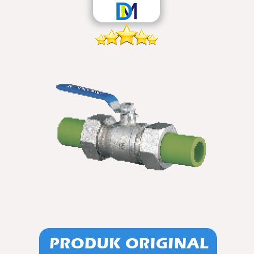 Jual Ball Valve Ture Union PPR Lesso / Stop Valve Union PPR Original ...