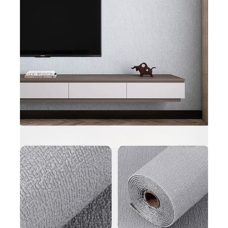 Jual Wallpaper Dinding Rumah Linen Foam Roll 3D (50cm x 280cm) Sticker