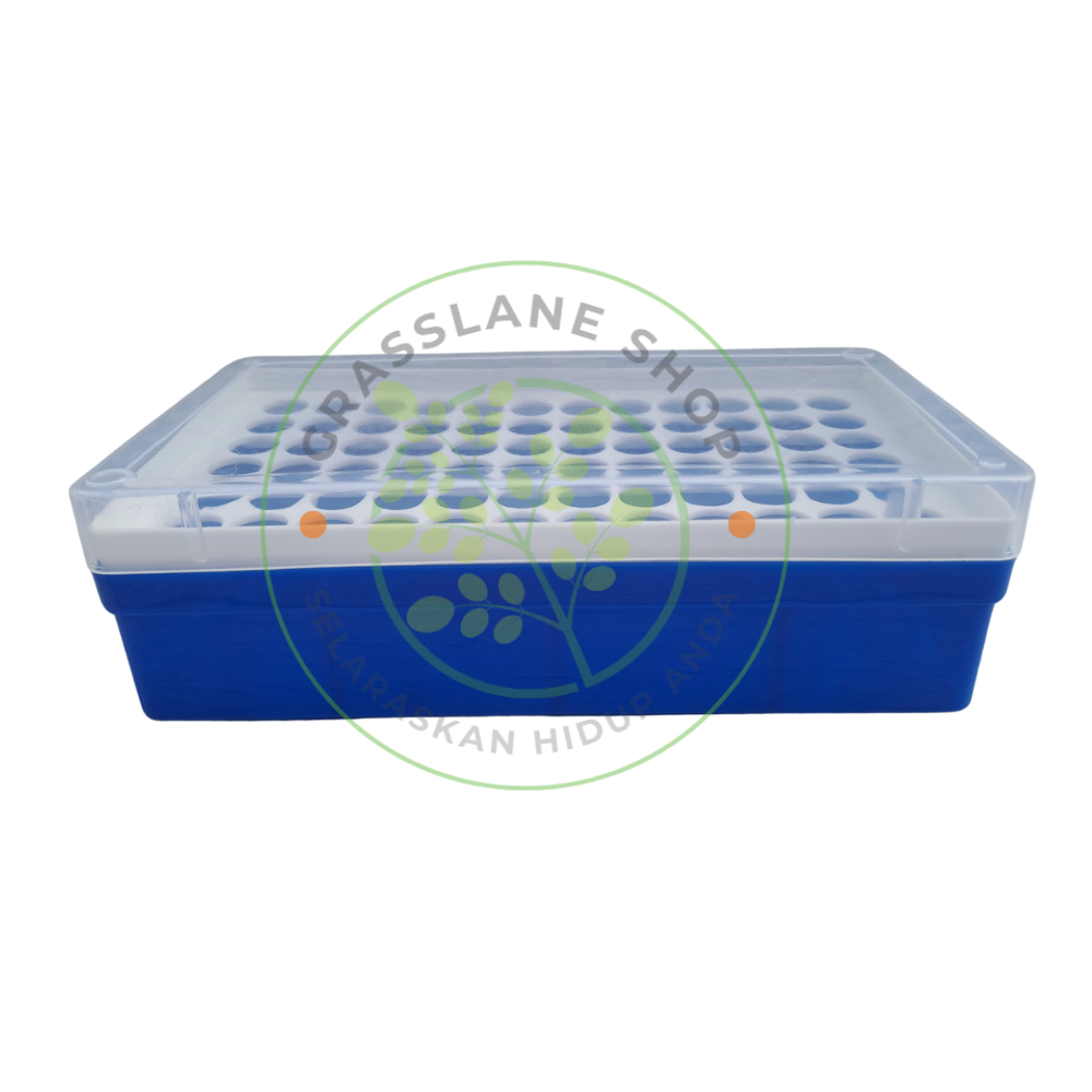 Jual Kotak Microcentrifuge Tube Biru 1.5 ml Rack Microtube 1.5ml Rak ...
