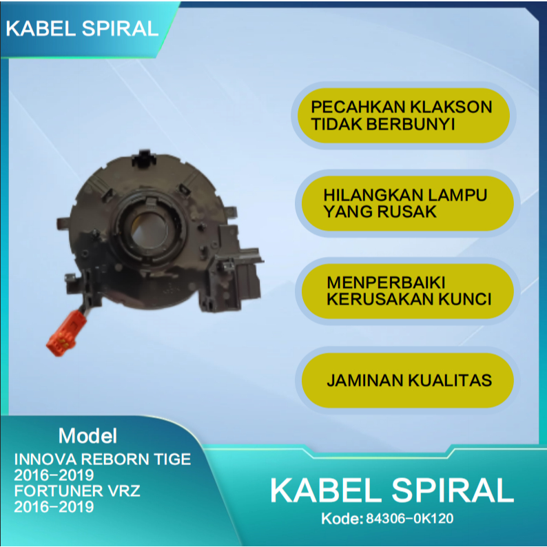 Jual Kabel Spiral Kabel Klakson Clock Spring Cable TOYOTA innova ...