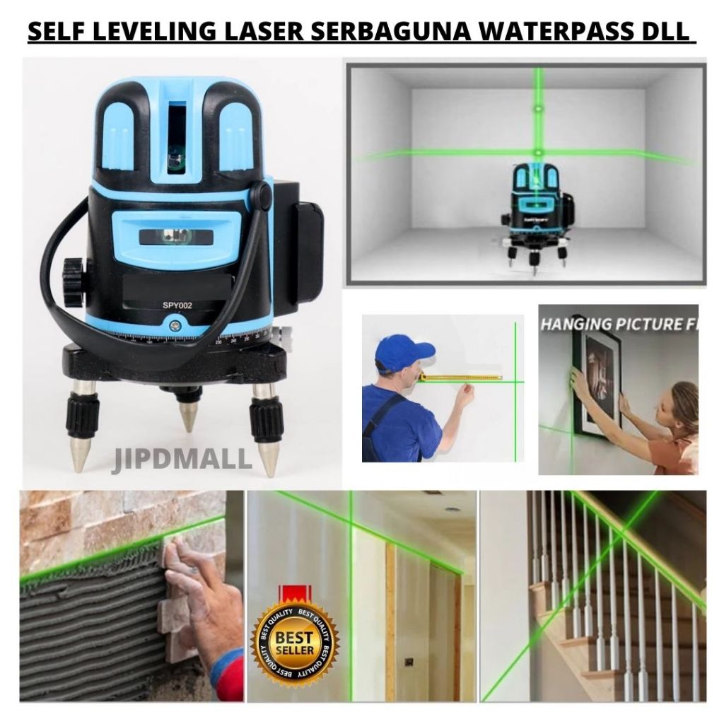 Jual Alat Ukur Otomatis Self Leveling Projector Green Laser 2 Line ...