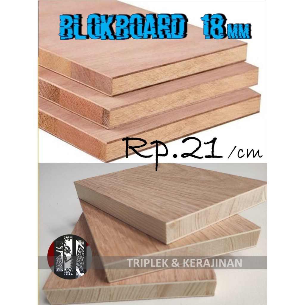 Jual Blockboard 18mm Custom Harga Rp.21/cm (Cara Order Lihat ...