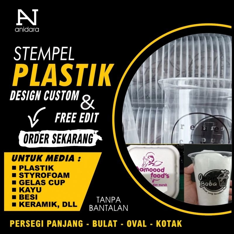 Jual Stempel Plastik Flash Otomatis Styrofoam Mika Kayu Shopee Indonesia